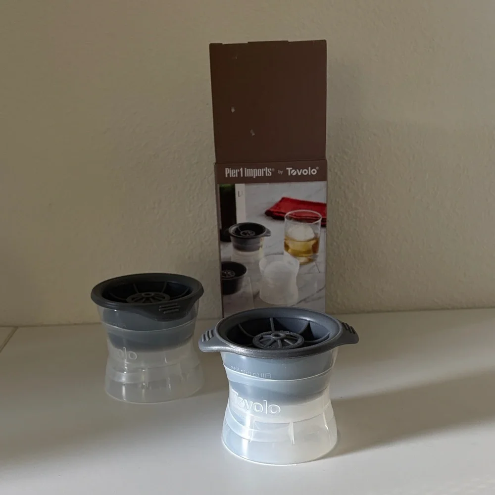 Pier one Tovolo Ice Mold Set in Gray and Clear